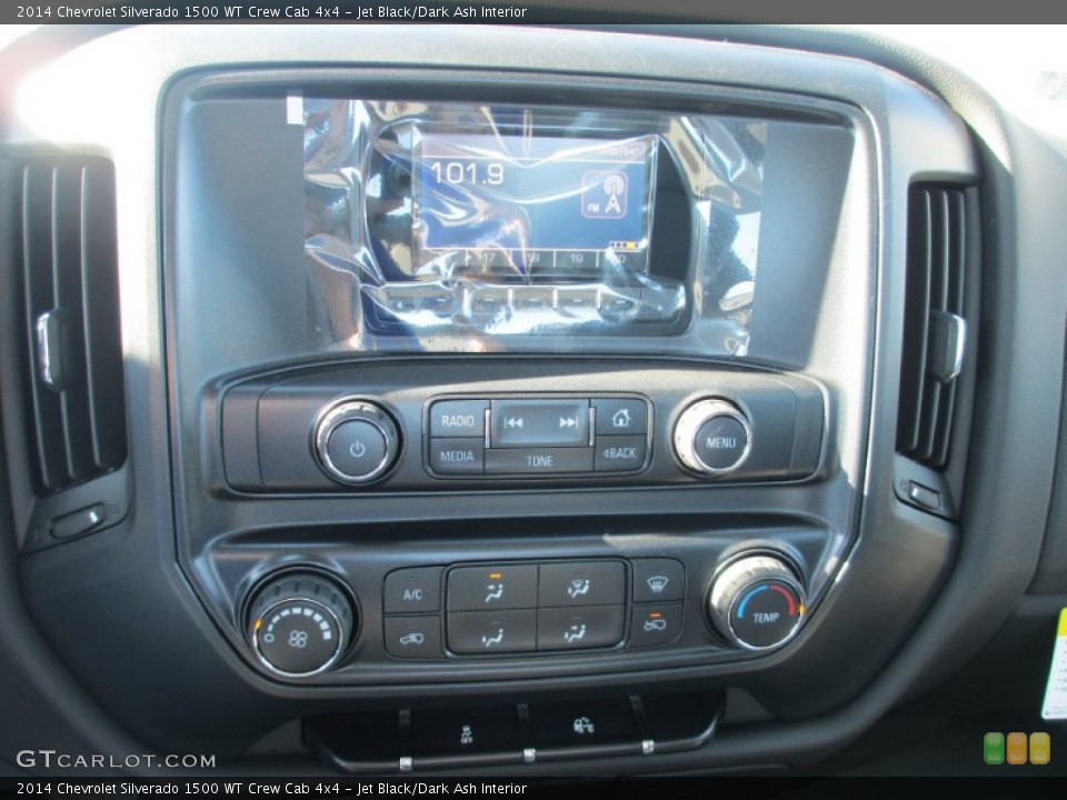 Jet Black/Dark Ash Interior Controls for the 2014 Chevrolet Silverado 1500 WT Crew Cab 4x4 #87738470