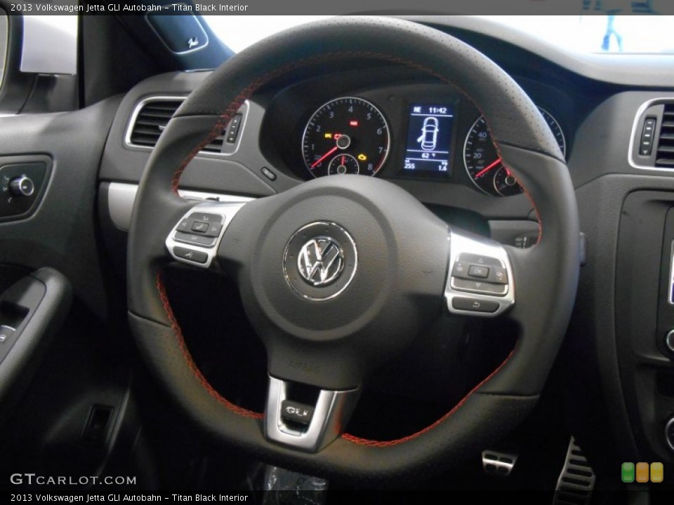 Titan Black Interior Steering Wheel for the 2013 Volkswagen Jetta GLI Autobahn #87738608