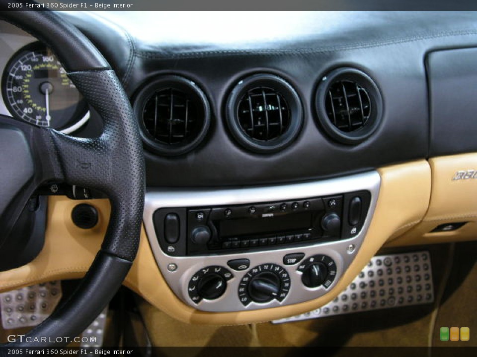 Beige Interior Controls for the 2005 Ferrari 360 Spider F1 #87739
