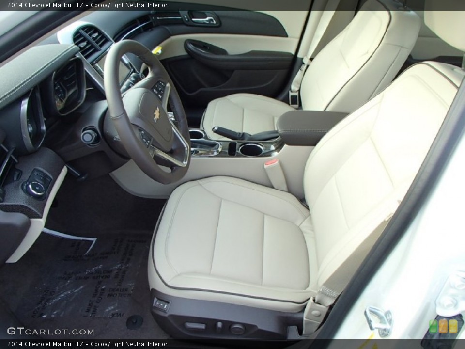 Cocoa/Light Neutral Interior Front Seat for the 2014 Chevrolet Malibu LTZ #87740013