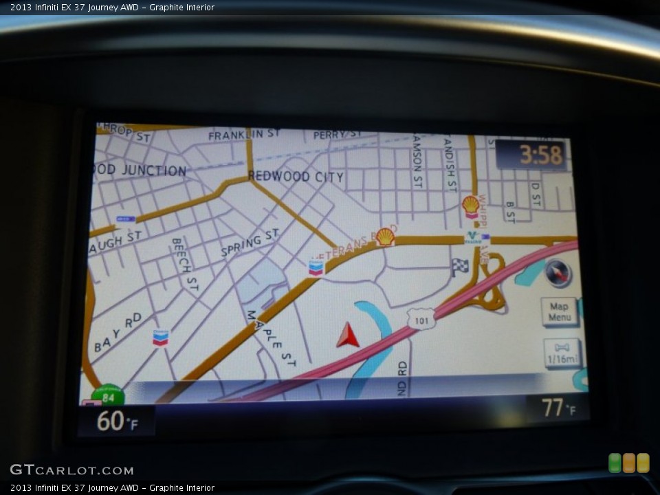 Graphite Interior Navigation for the 2013 Infiniti EX 37 Journey AWD #87740157