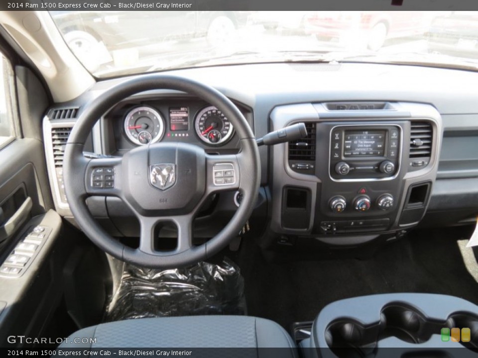 Black/Diesel Gray Interior Dashboard for the 2014 Ram 1500 Express Crew Cab #87741684