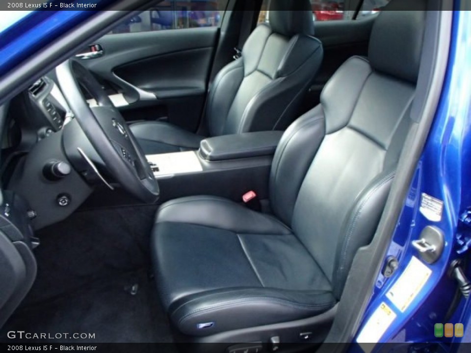 Black Interior Front Seat for the 2008 Lexus IS F #87742746