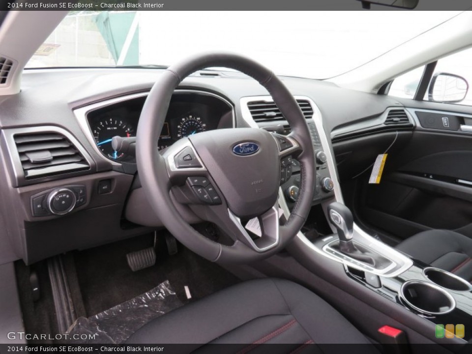 Charcoal Black Interior Prime Interior for the 2014 Ford Fusion SE EcoBoost #87745107