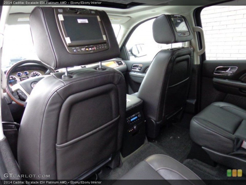 Ebony/Ebony Interior Entertainment System for the 2014 Cadillac Escalade ESV Platinum AWD #87748008