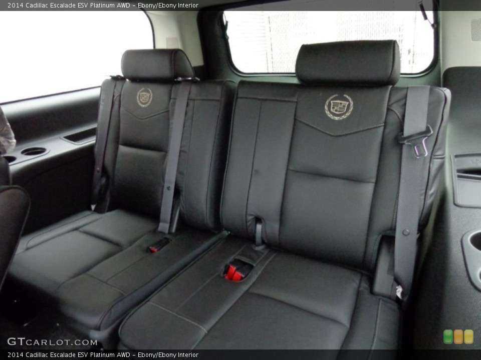 Ebony/Ebony Interior Rear Seat for the 2014 Cadillac Escalade ESV Platinum AWD #87748071