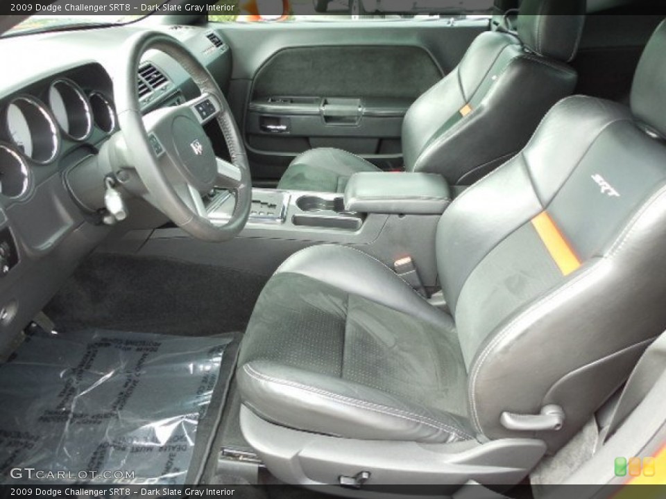 Dark Slate Gray Interior Front Seat for the 2009 Dodge Challenger SRT8 #87748722