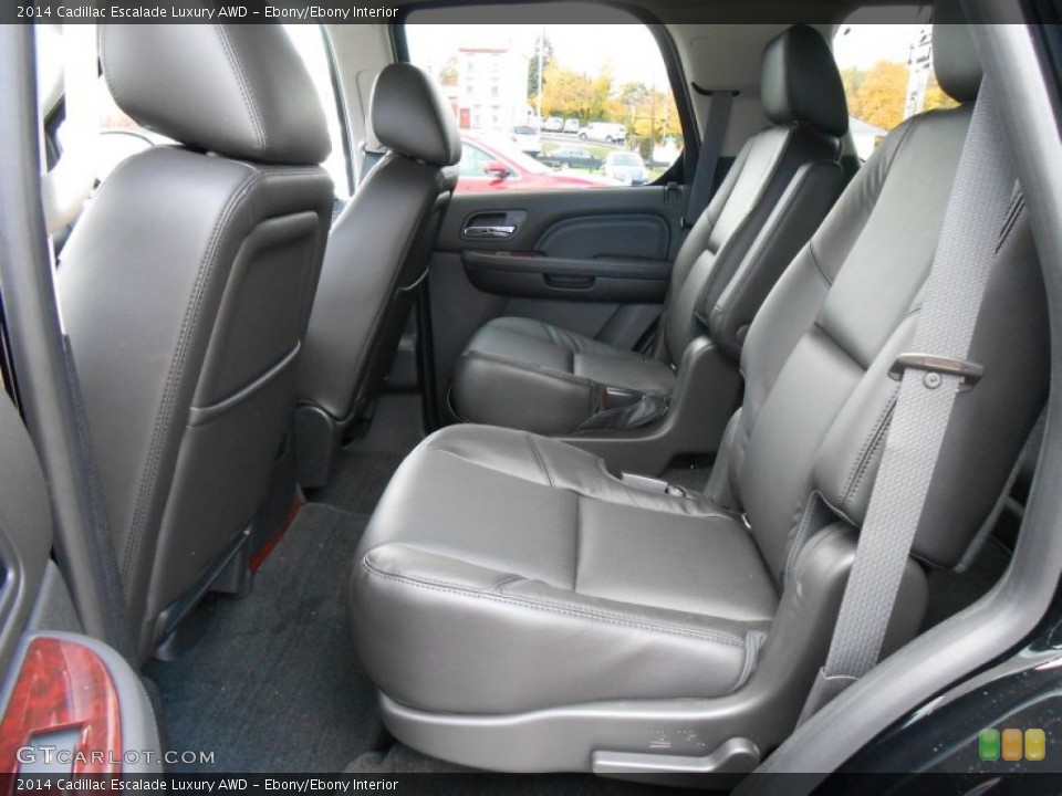 Ebony/Ebony Interior Rear Seat for the 2014 Cadillac Escalade Luxury AWD #87750501