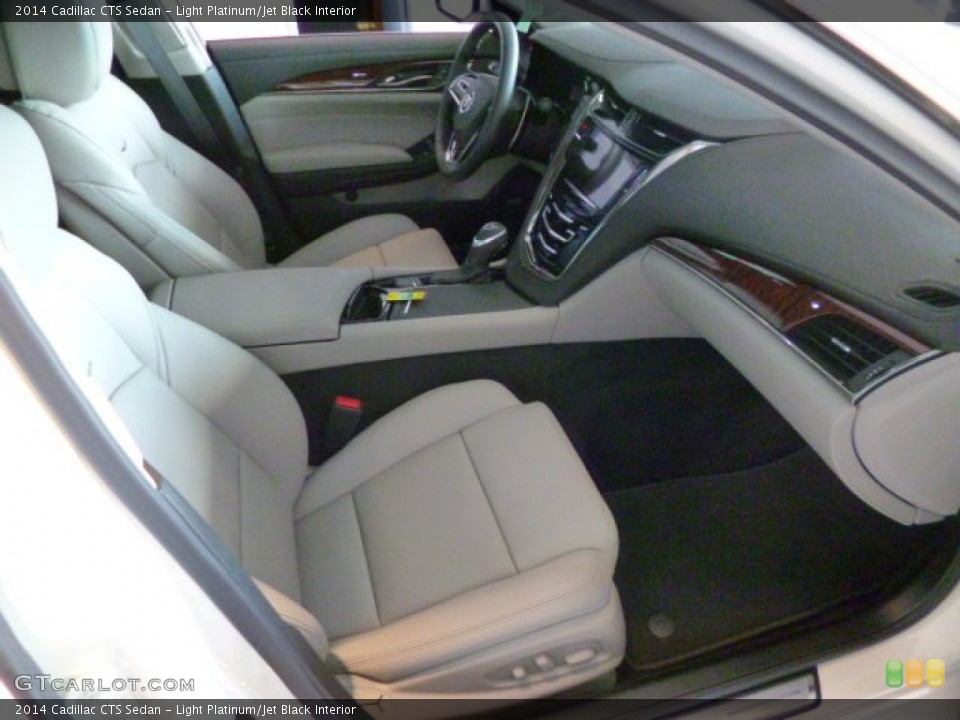Light Platinum/Jet Black Interior Front Seat for the 2014 Cadillac CTS Sedan #87752748