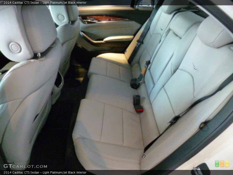 Light Platinum/Jet Black Interior Rear Seat for the 2014 Cadillac CTS Sedan #87752778
