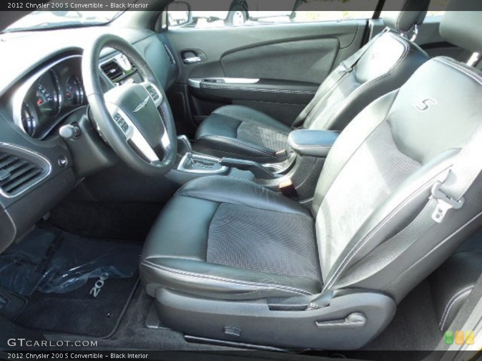 Black Interior Photo for the 2012 Chrysler 200 S Convertible #87753264