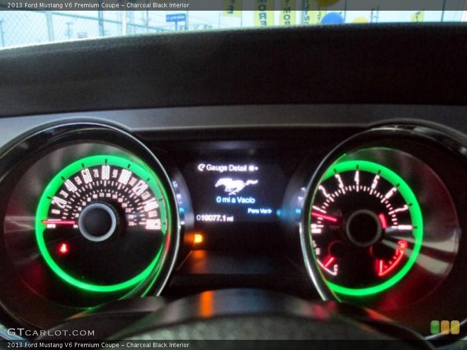 Charcoal Black Interior Gauges for the 2013 Ford Mustang V6 Premium Coupe #87757829