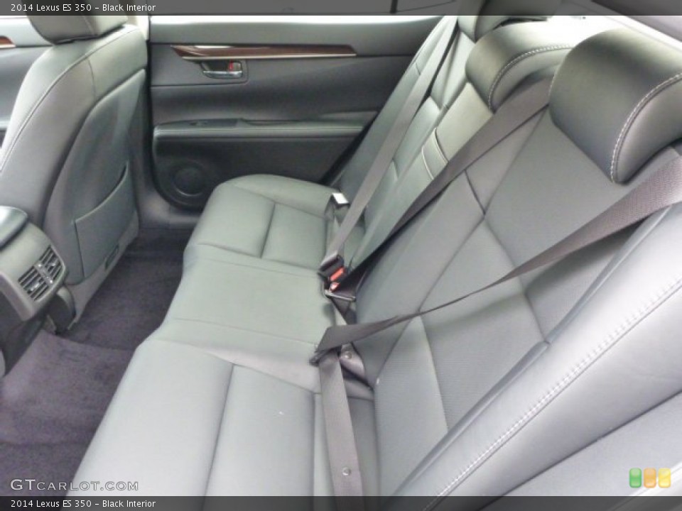 Black Interior Rear Seat for the 2014 Lexus ES 350 #87761850