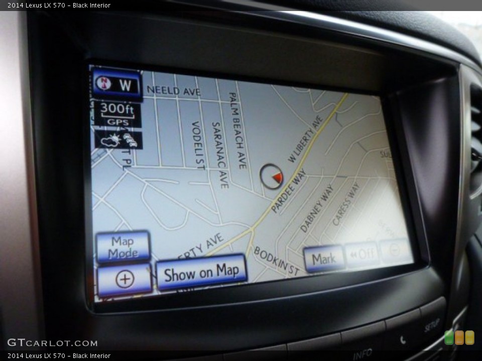 Black Interior Navigation for the 2014 Lexus LX 570 #87761994