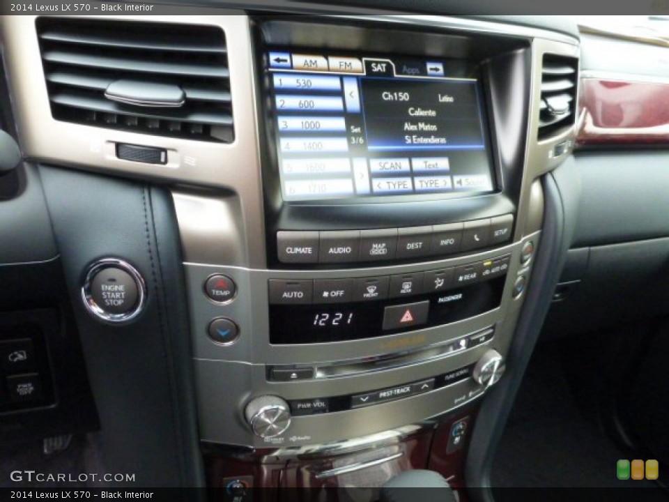 Black Interior Controls for the 2014 Lexus LX 570 #87762006
