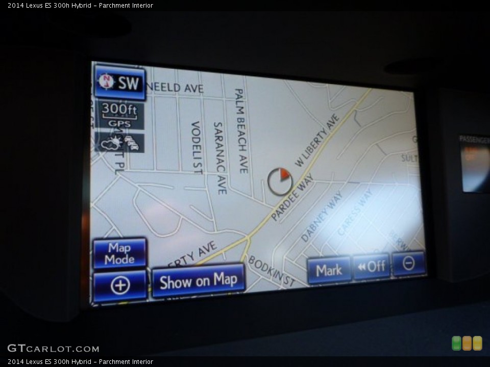 Parchment Interior Navigation for the 2014 Lexus ES 300h Hybrid #87762105