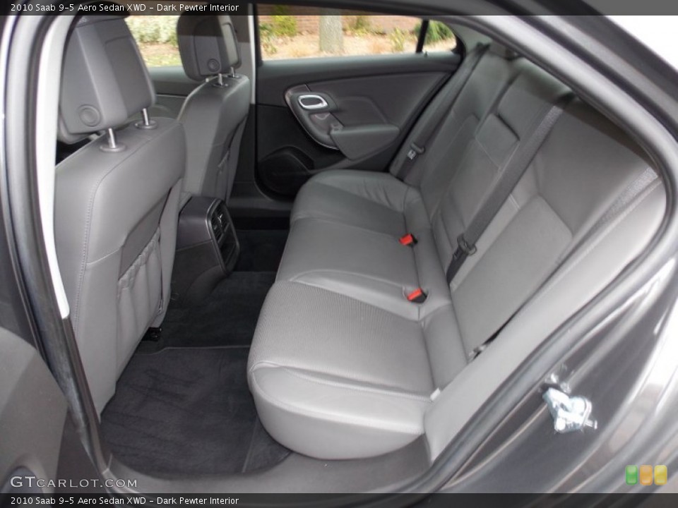 Dark Pewter Interior Rear Seat for the 2010 Saab 9-5 Aero Sedan XWD #87765377