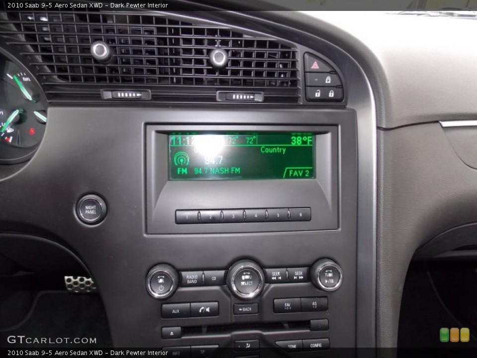 Dark Pewter Interior Controls for the 2010 Saab 9-5 Aero Sedan XWD #87765644