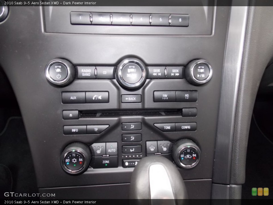 Dark Pewter Interior Controls for the 2010 Saab 9-5 Aero Sedan XWD #87765668