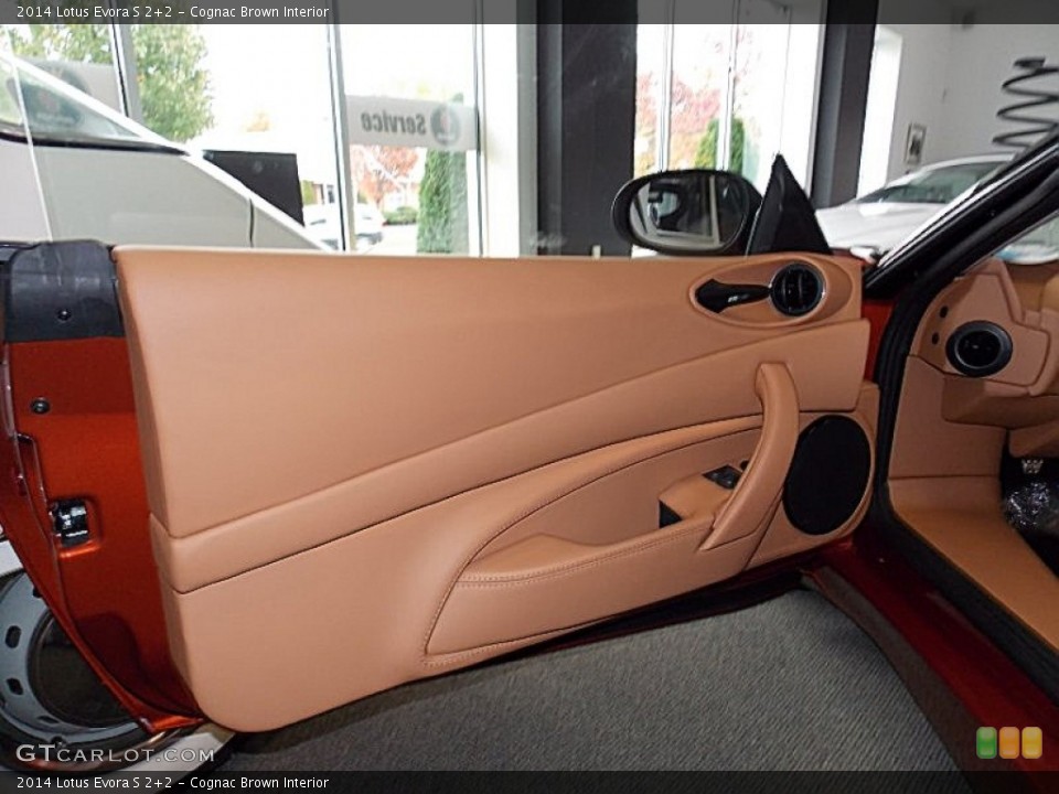 Cognac Brown Interior Door Panel for the 2014 Lotus Evora S 2+2 #87765962
