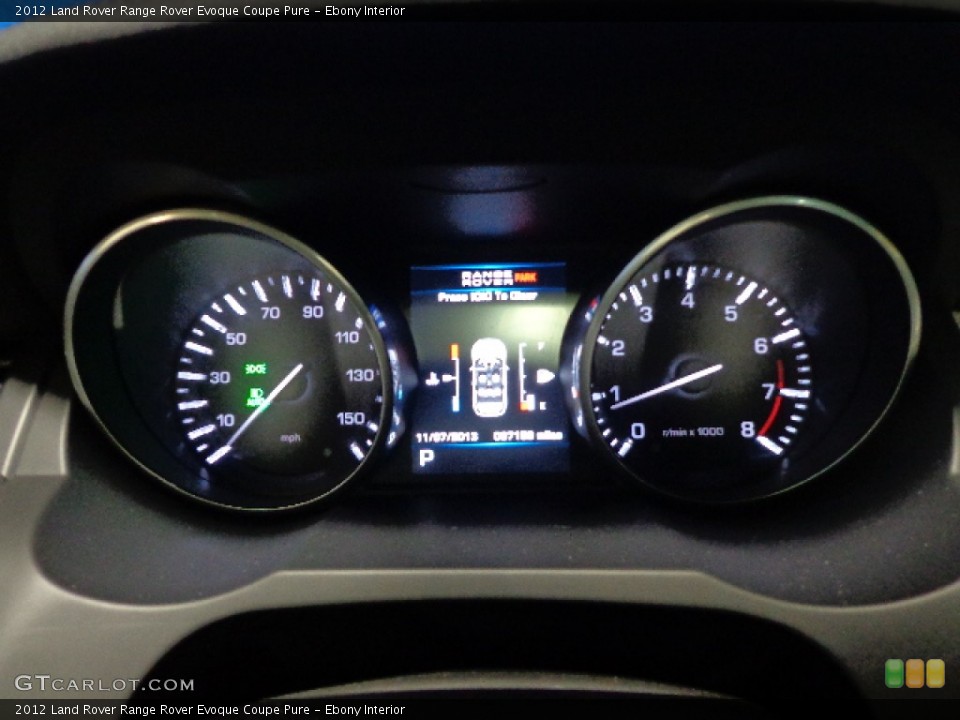Ebony Interior Gauges for the 2012 Land Rover Range Rover Evoque Coupe Pure #87767561