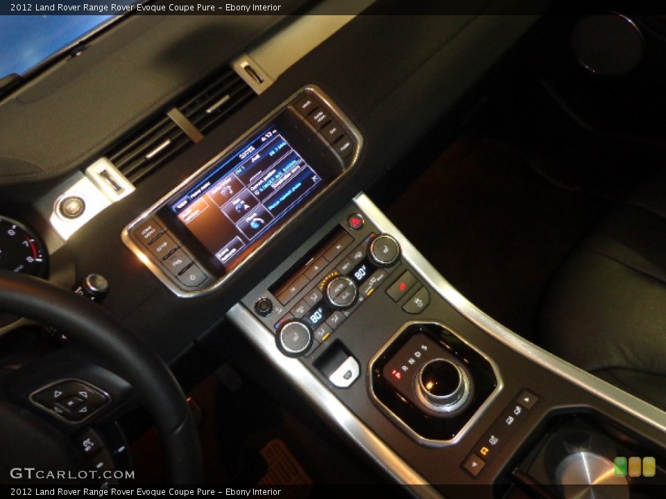 Ebony Interior Controls for the 2012 Land Rover Range Rover Evoque Coupe Pure #87767585