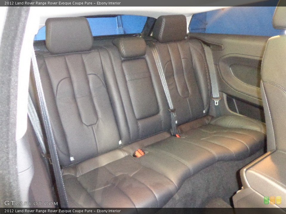 Ebony Interior Rear Seat for the 2012 Land Rover Range Rover Evoque Coupe Pure #87767735
