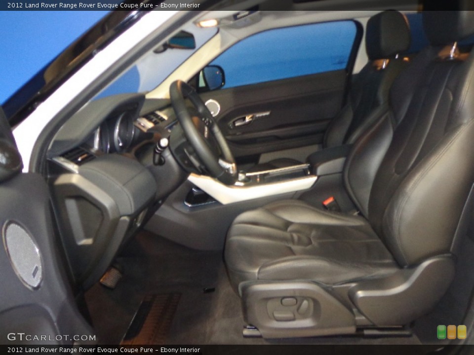 Ebony Interior Front Seat for the 2012 Land Rover Range Rover Evoque Coupe Pure #87767909