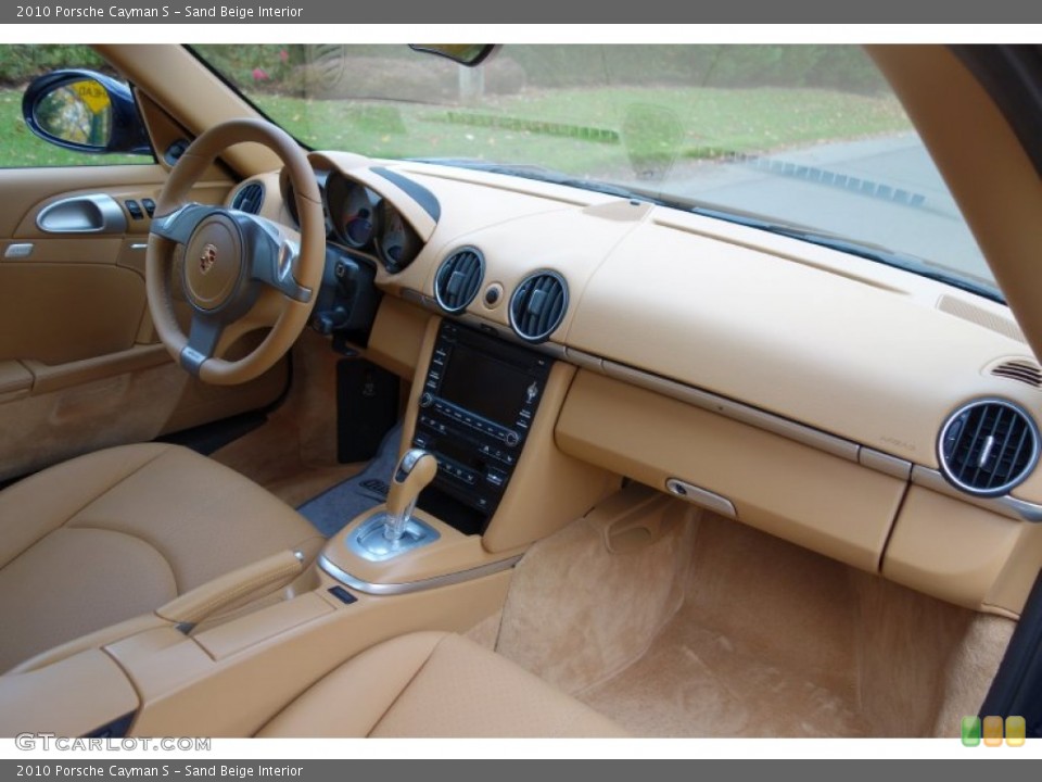 Sand Beige Interior Dashboard for the 2010 Porsche Cayman S #87768095