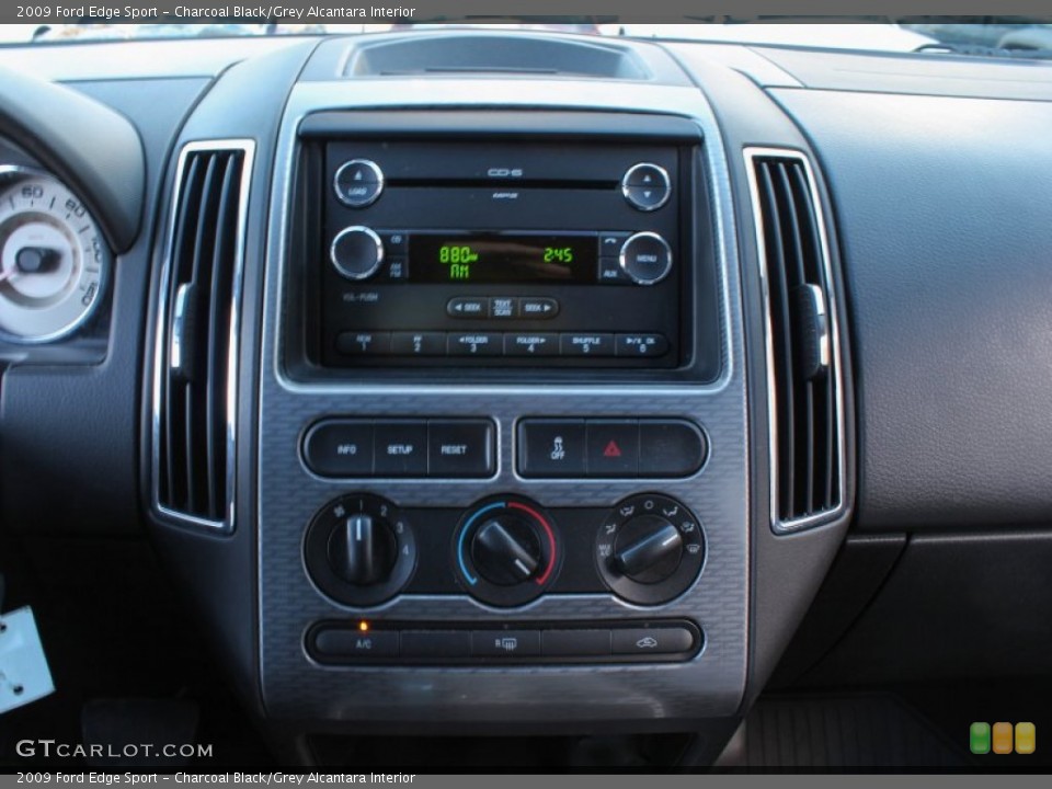 Charcoal Black/Grey Alcantara Interior Controls for the 2009 Ford Edge Sport #87769706