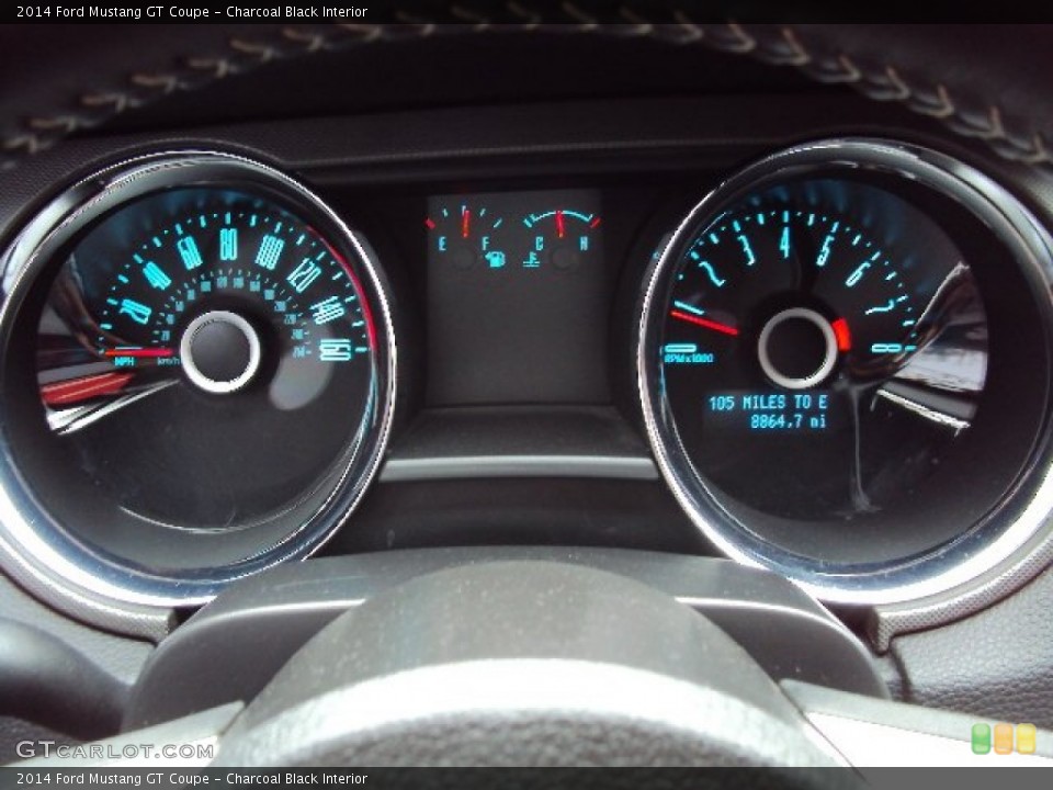 Charcoal Black Interior Gauges for the 2014 Ford Mustang GT Coupe #87783074