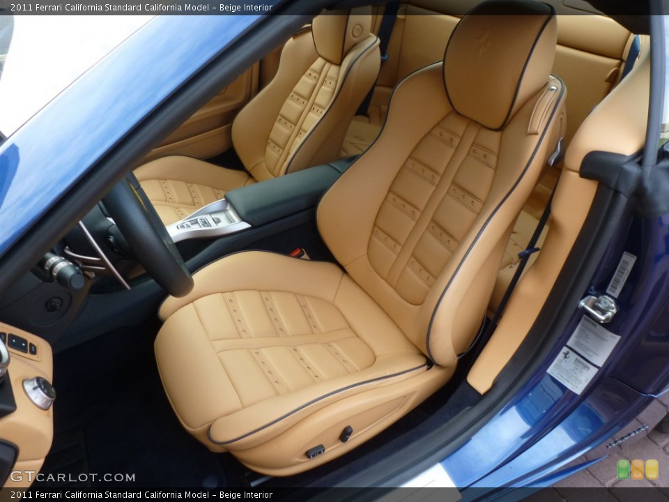 Beige Interior Front Seat for the 2011 Ferrari California  #87784790
