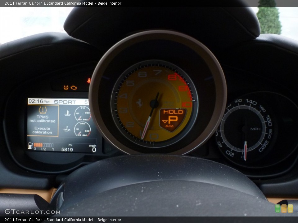 Beige Interior Gauges for the 2011 Ferrari California  #87784832