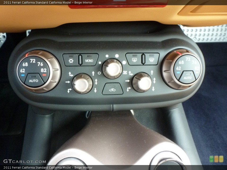 Beige Interior Controls for the 2011 Ferrari California  #87784985
