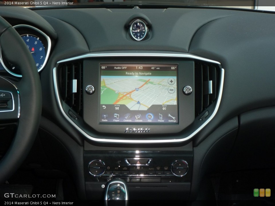 Nero Interior Navigation for the 2014 Maserati Ghibli S Q4 #87786350