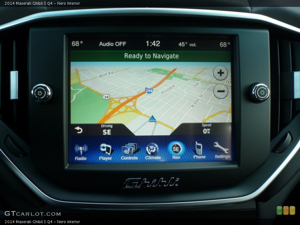 Nero Interior Navigation for the 2014 Maserati Ghibli S Q4 #87786389