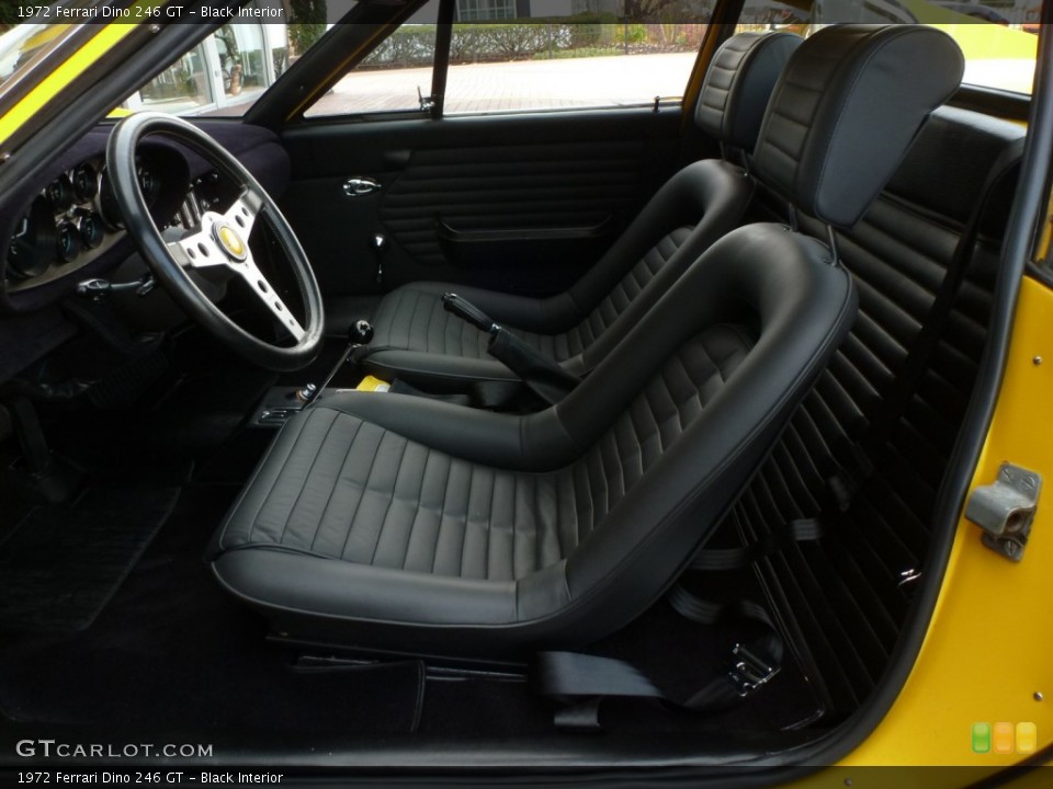 Black Interior Front Seat for the 1972 Ferrari Dino 246 GT #87789407