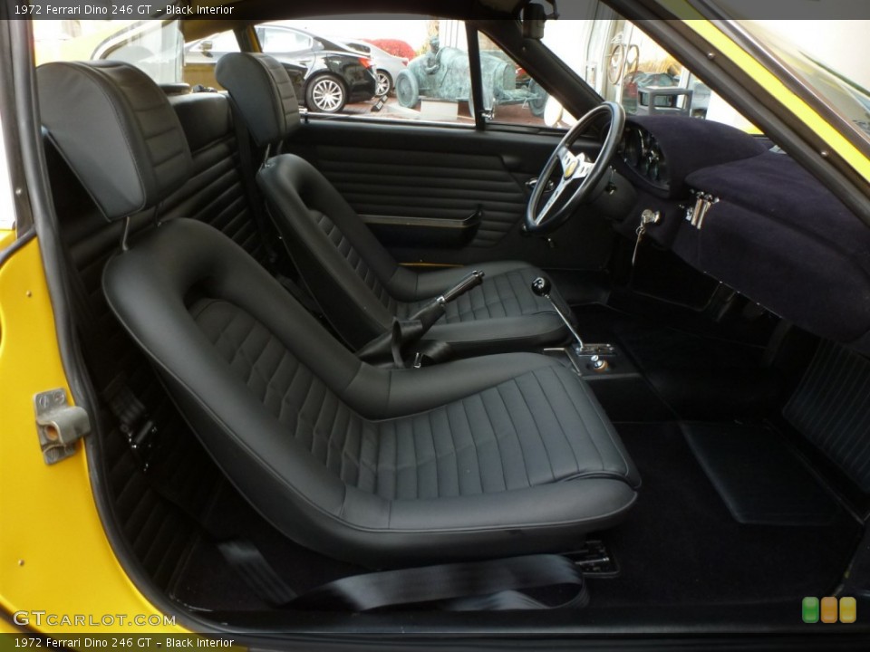Black Interior Front Seat for the 1972 Ferrari Dino 246 GT #87789505