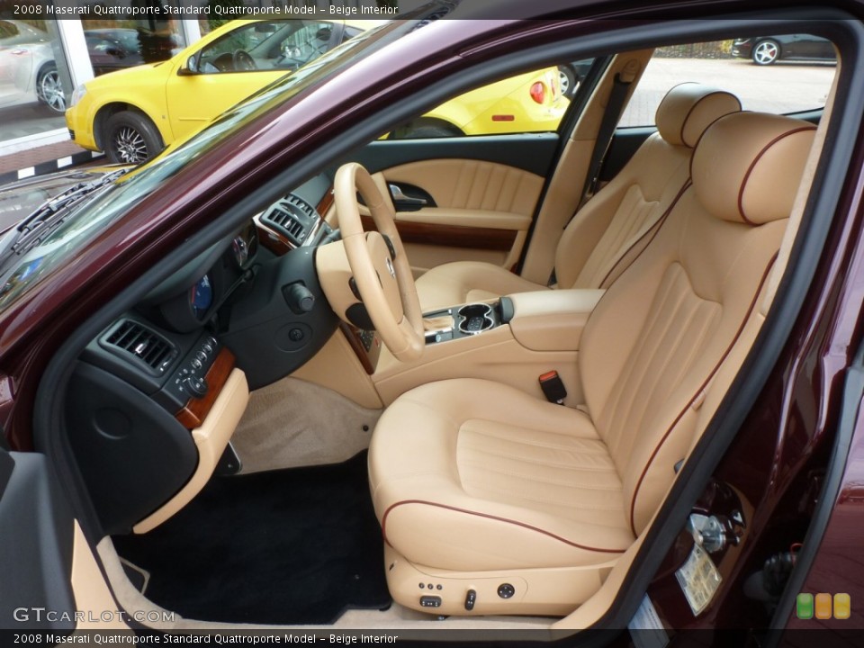 Beige Interior Front Seat for the 2008 Maserati Quattroporte  #87789596