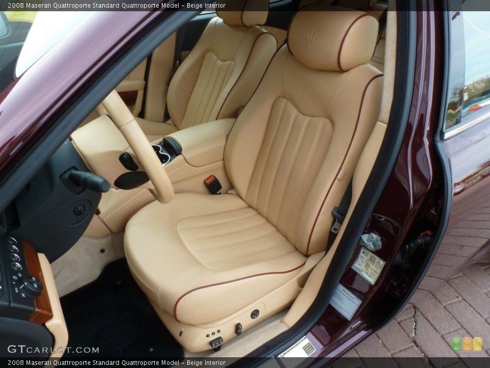 Beige Interior Front Seat for the 2008 Maserati Quattroporte  #87789599