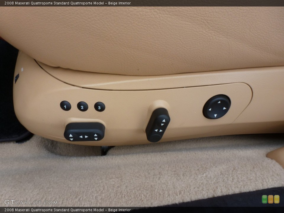 Beige Interior Controls for the 2008 Maserati Quattroporte  #87789602