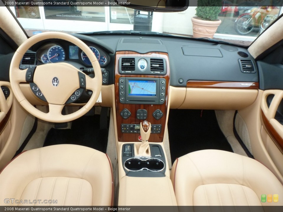 Beige Interior Dashboard for the 2008 Maserati Quattroporte  #87789608