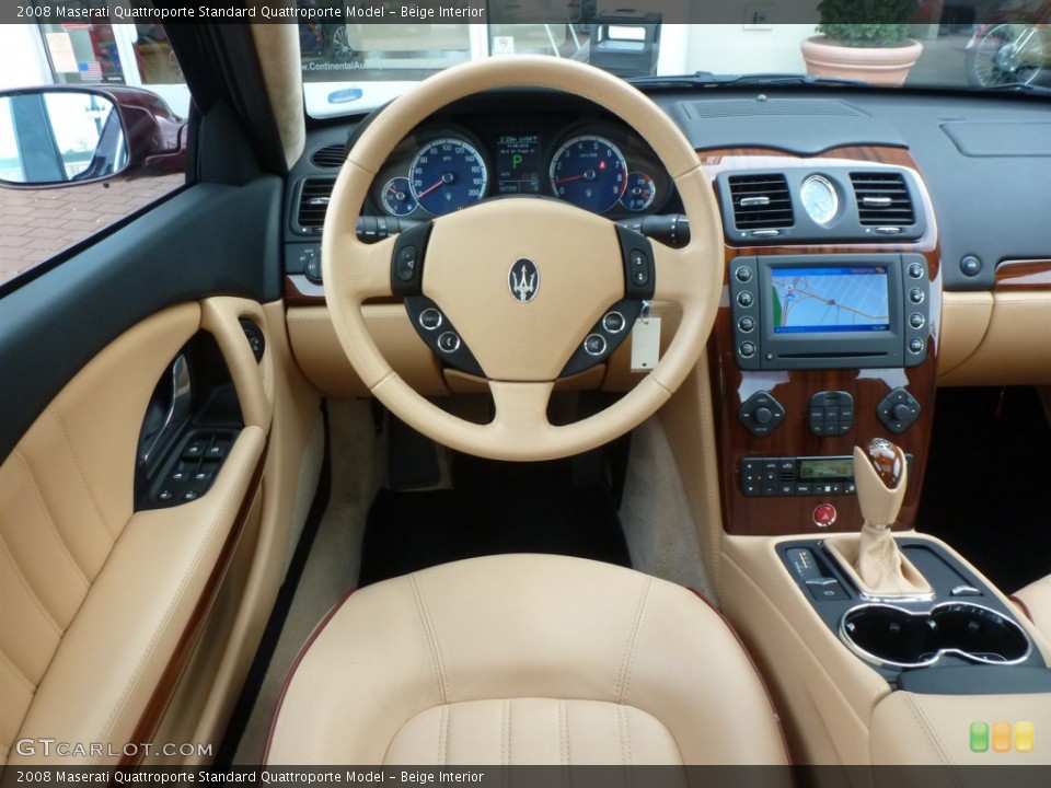 Beige Interior Dashboard for the 2008 Maserati Quattroporte  #87789611
