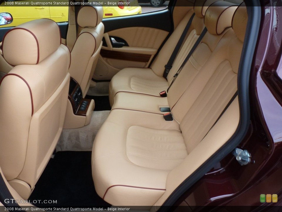 Beige Interior Rear Seat for the 2008 Maserati Quattroporte  #87789629