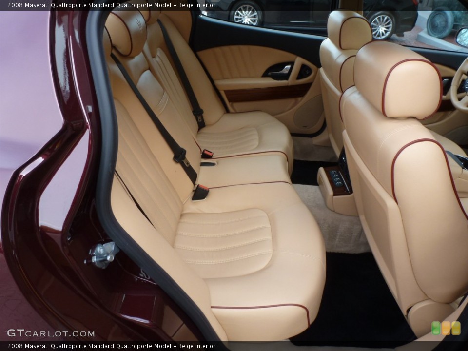 Beige Interior Rear Seat for the 2008 Maserati Quattroporte  #87789635