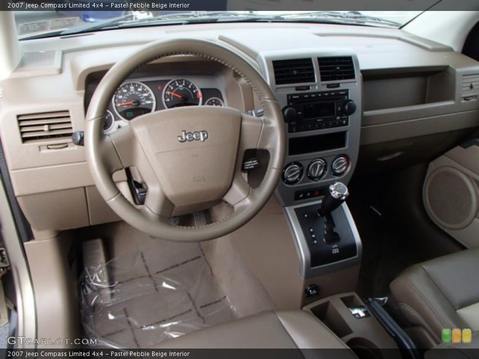 Pastel Pebble Beige Interior Dashboard for the 2007 Jeep Compass Limited 4x4 #87792328