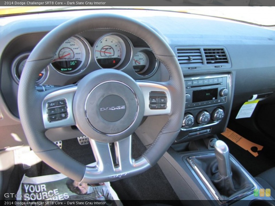 Dark Slate Gray Interior Dashboard for the 2014 Dodge Challenger SRT8 Core #87792961