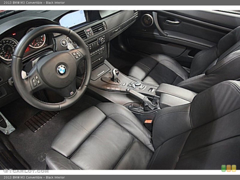 Black Interior Prime Interior for the 2013 BMW M3 Convertible #87795319