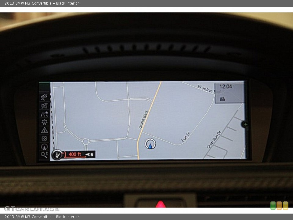 Black Interior Navigation for the 2013 BMW M3 Convertible #87795346