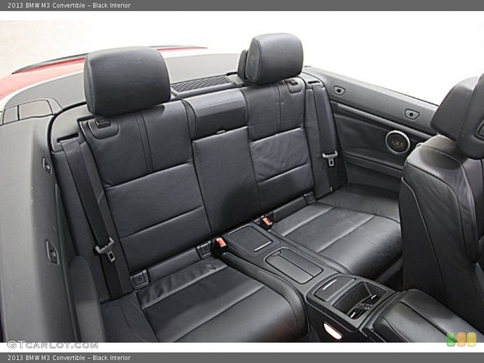 Black Interior Rear Seat for the 2013 BMW M3 Convertible #87795397